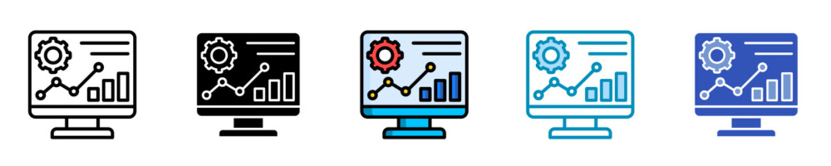 Results Driven  Icon Set Multiple Style Collection