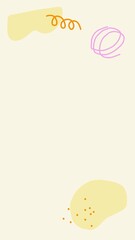 Aesthetic memphis phone wallpaper, cute beige design