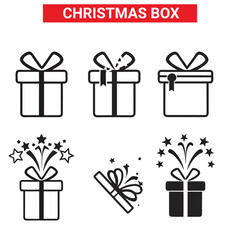 Christmas design elements silhouette vector bundle set collection, Cultural design,Black set of Christmas vector icons, 