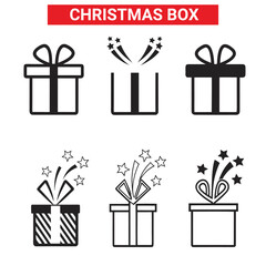 Christmas design elements silhouette vector bundle set collection, Cultural design,Black set of Christmas vector icons, 