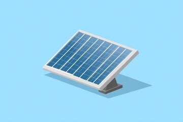 Flat Illustration of Solar Panel Icon
