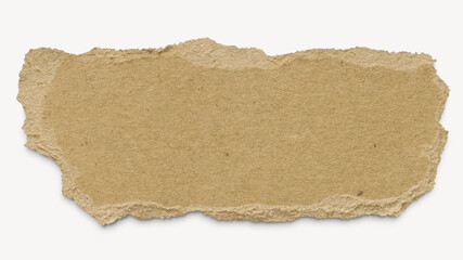Cardboard torn paper png cut out rectangular strip collage element