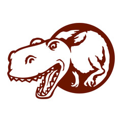 T-Rex Tyrannosaurus Rex Dinosaur Dino Roar Hole Funny