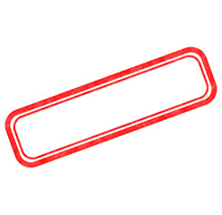 red and white blank sign