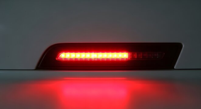 Automotive Tail Light A Glowing Red LED