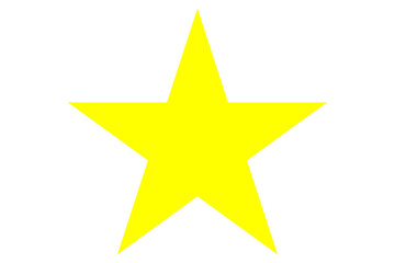 Star vector logo, alone, yellow star
