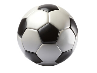 Fototapeta premium Classic soccer ball spherical sport object isolated on a transparent background game