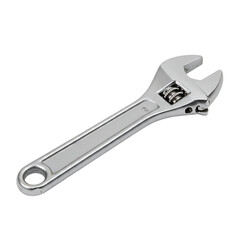 Adjustable wrench isolated on transparent background is a versatile tool for various tasks