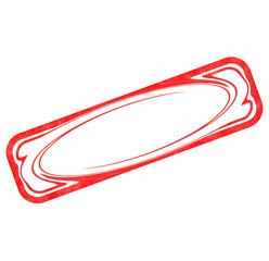 red and white ribbon isolated