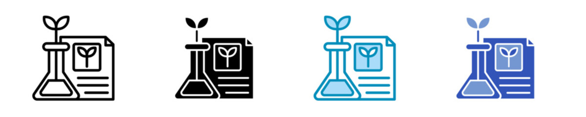 Botanical  Icon Set Multiple Style Collection