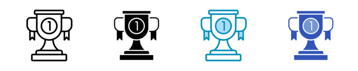 Trophy  Icon Set Multiple Style Collection