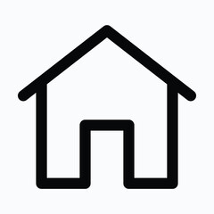 Home House Building Isolated Vector Lineal Style Icon
