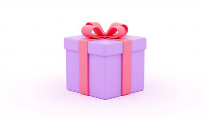 Obraz premium Cartoon Gift Box Scene for Shopping Event