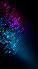 Obraz premium Vibrant Digital Background with Neon Light Trails