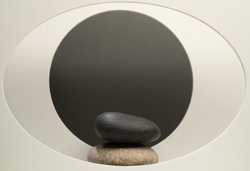 natural stones for cosmetic podium background