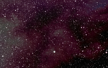 Space star shape sky night background, black starry cosmos abstract pattern dark blue science,...