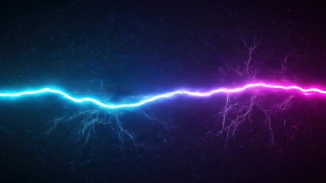 Neon lightning bolt background