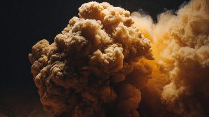 Abstract smoke cloud composition