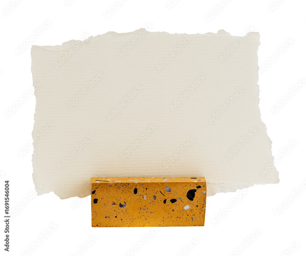 Poster white name card design element