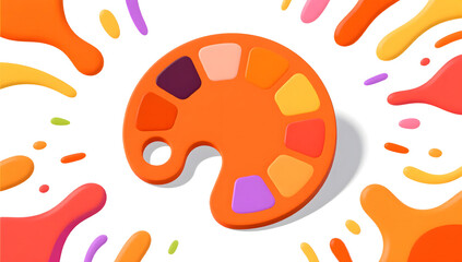 Vibrant Color Abstract Art Background