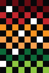 Abstract colorful checkerboard geometric pattern background. Bold multicolor square design with seamless repetition, perfect for digital art, wallpaper, and modern graphics.