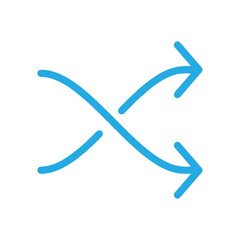 Blue Shuffle Arrows Symbol