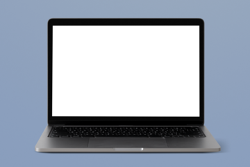 Laptop screen png, transparent mockup