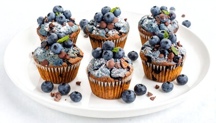 Blueberry chocolate chip muffins