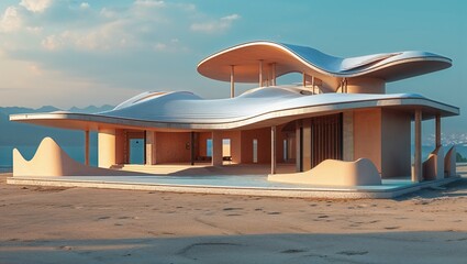 Futuristic Beachside Architecture
