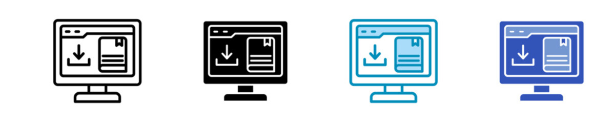 Online  Icon Set Multiple Style Collection