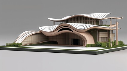 Futuristic Building Design Model