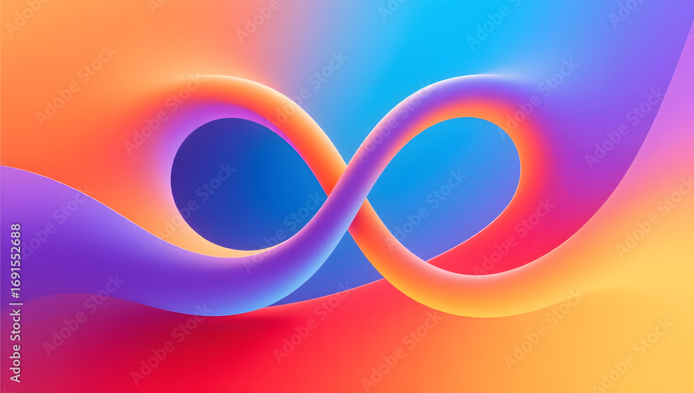 Aufkleber technology sense data concept 3d rendering, abstract concept kv main visual business ppt background