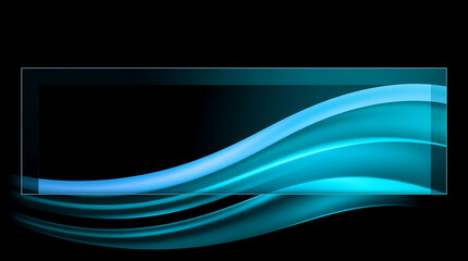 Fototapeta premium Abstract blue wave background with a modern design, featuring dynamic motion and flowing lines, perfect for adding a touch of futuristic style to any project