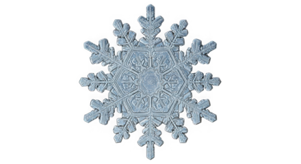 Extreme close up macro photograph of intricate ice crystal snowflake structure unique natural artistry transparent background