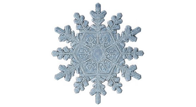 Extreme close up macro photograph of intricate ice crystal snowflake structure unique natural artistry transparent background