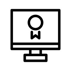 Certification Icon Vector Symbol Design Illustration