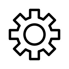 Settings Icon Vector Symbol Design Illustration