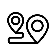 Route Icon Vector Symbol Design Illustration