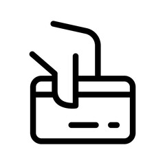 Pay By Card Icon Vector Symbol Design Illustration