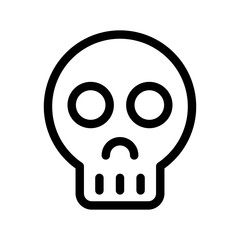 Skull Icon Vector Symbol Design Illustration