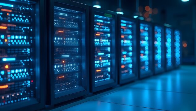 Data Center Servers in a Row