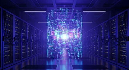 Data Center Digital Cylinder.