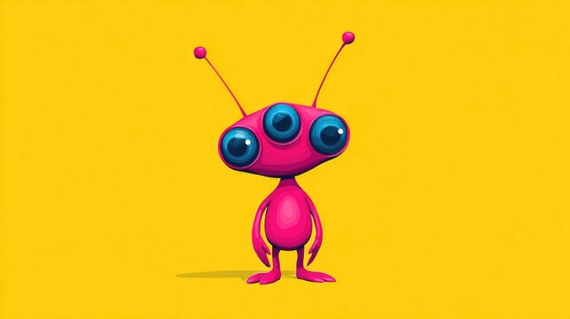 Cute Tiny Alien Icon
