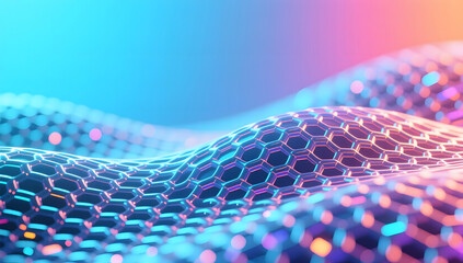 High-tech futuristic technology abstract technology mesh style background, graphic poster PPT background