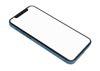Smartphone white screen png mockup innovative future technology
