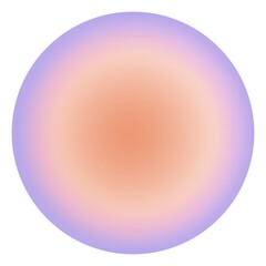 PNG orange aura gradient Instagram highlight cover template, transparent background