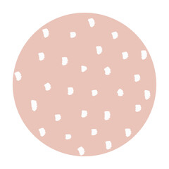 Minimal polka dot doodle social story highlight sticker overlay