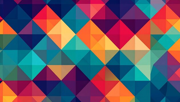 Colorful Triangle Pattern Background