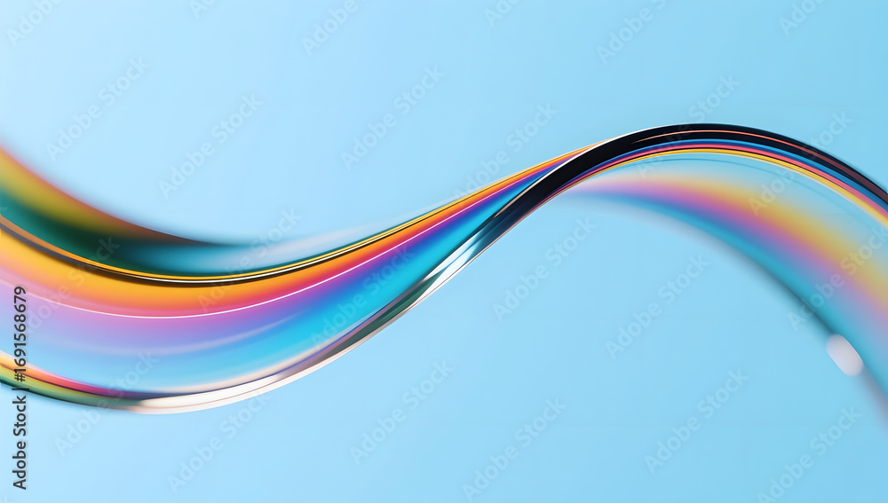 Aufkleber dynamic fluid color gradient background, abstract kv main visual business ppt background