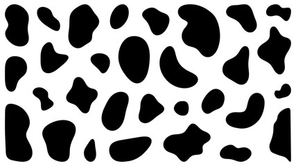 PNG Abstract cow pattern design, transparent background